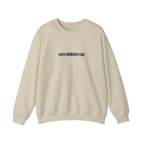 Faith Conquers Fear Unisex Heavy Blend™ Crewneck Sweatshirt