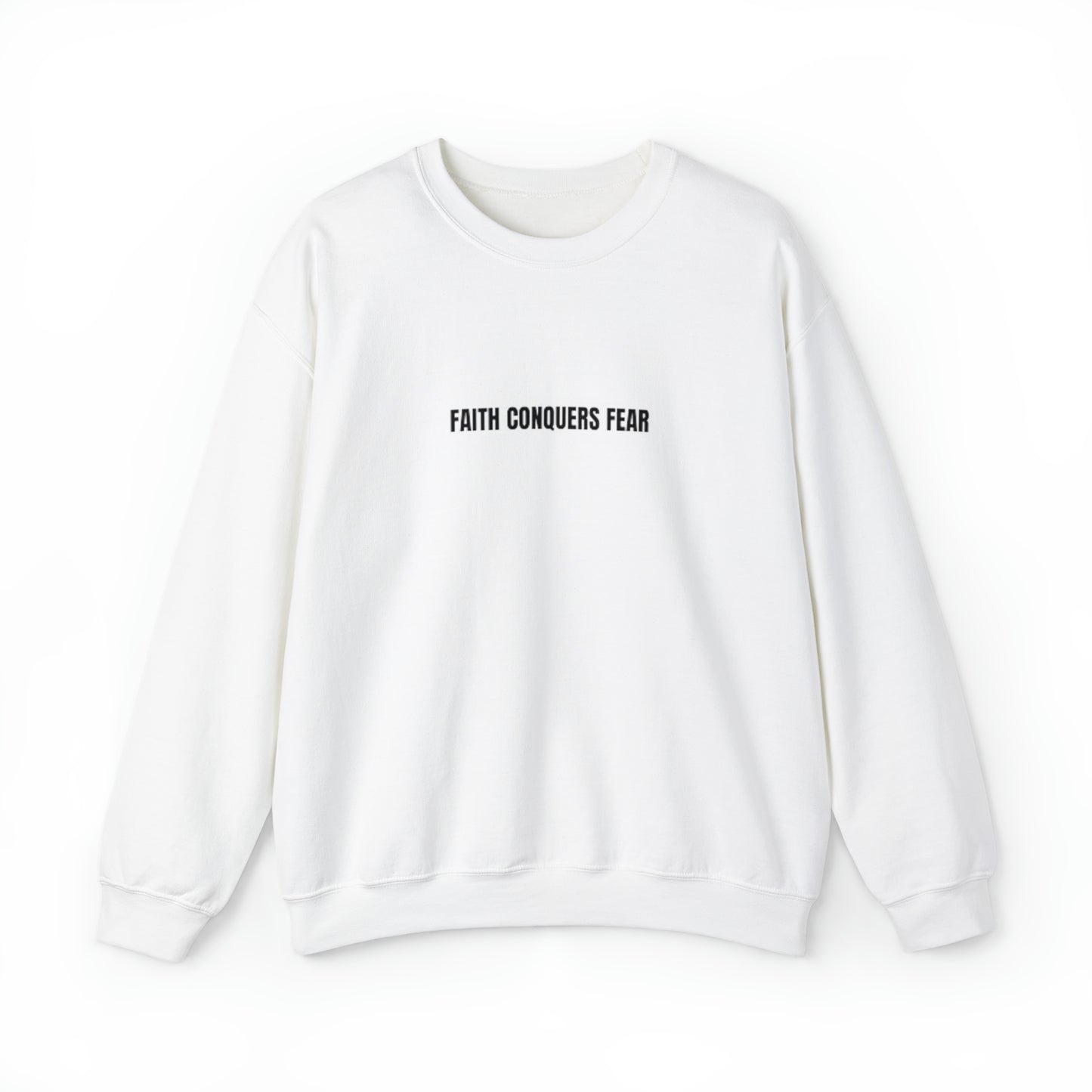 Faith Conquers Fear Unisex Heavy Blend™ Crewneck Sweatshirt